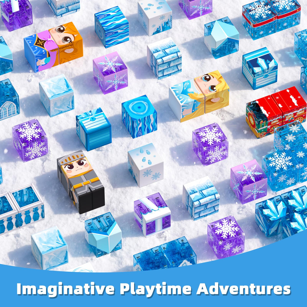 150PCS Magnetic Blocks, STEM Building Cubes Toys Birthday Gifts for Girls