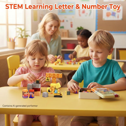 XNYV Magnetic Building Blocks 38 Pieces STEM Toy Set Ages 3-8