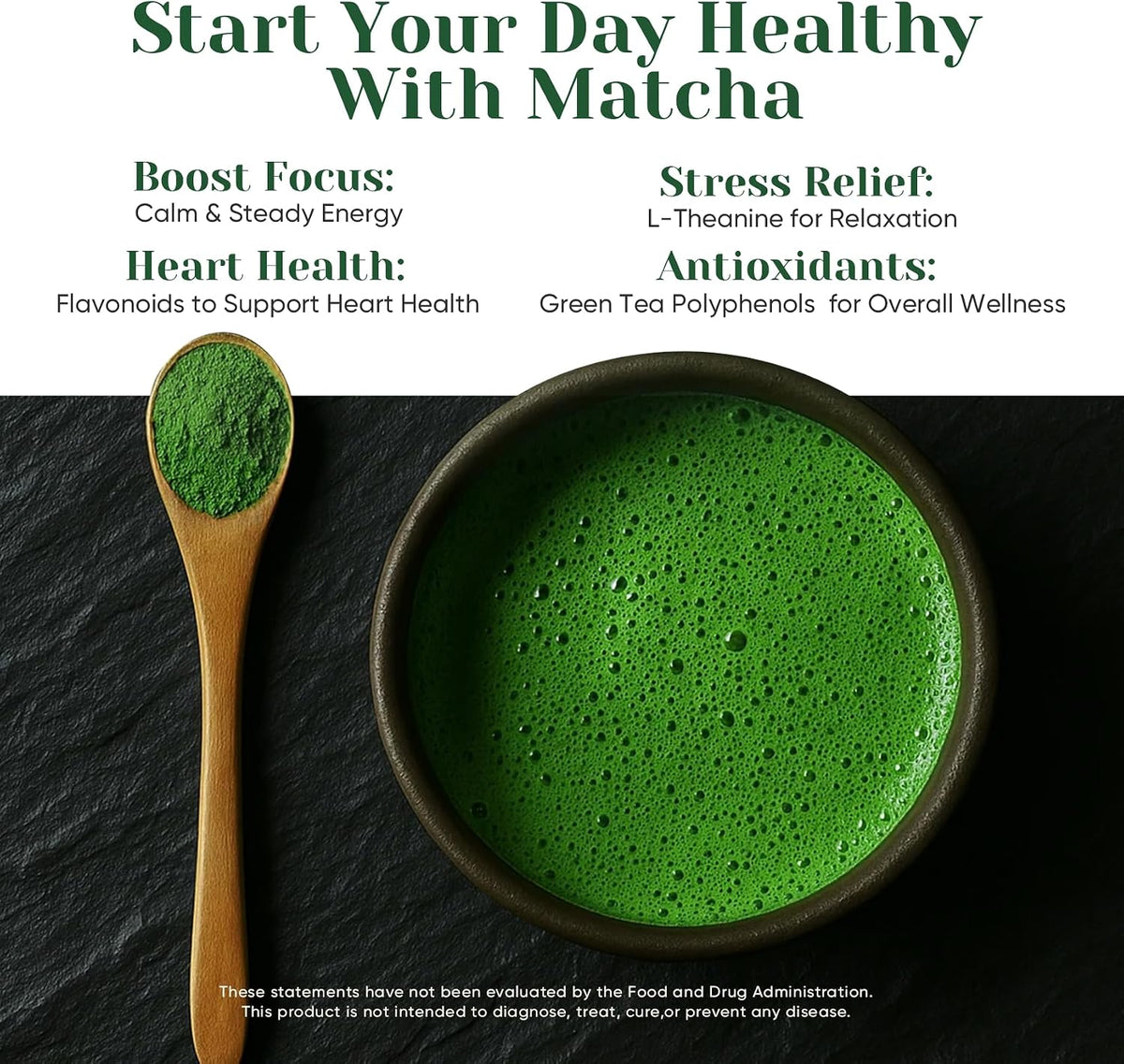 Ceremonial Grade Matcha Green Tea Powder, First Harvest, Shade Grown, 30g - 100% Pure Matcha Powder Ceremonial Grade, w/ No Additives, Unsweetened, Vegan, Gluten-Free, Smooth Flavor for Tea and Lattes