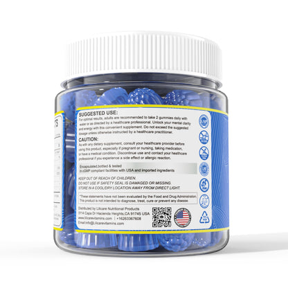 LILICARE Methylene Blue Gummies for Humans - Fast-Absorbing, Vegan, 120 Counts