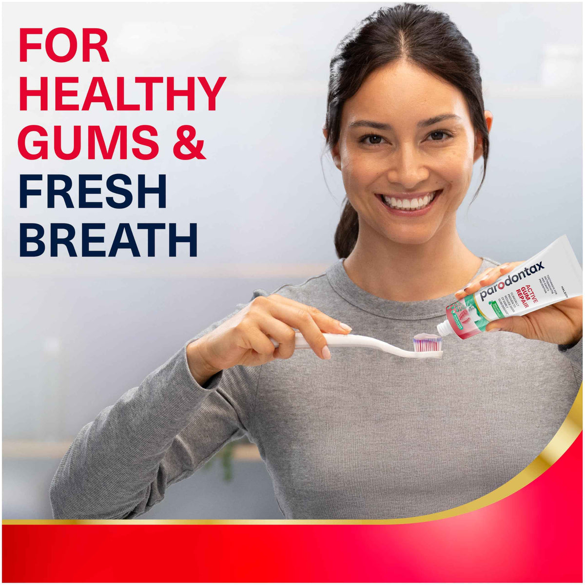 Parodontax Active Gum Repair Breath Freshener Toothpaste, 3x3.4 oz