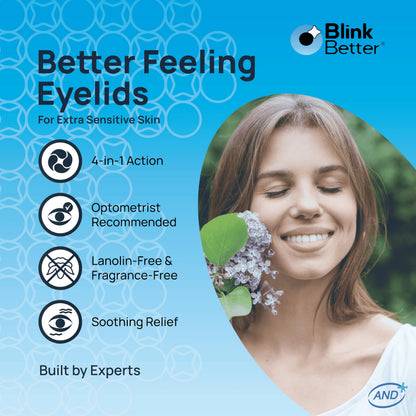 BlinkBetter Lanolin-Free Eyelid Ointment (10g) – Soothing & Hydrating Care for Dry, Itchy, Red & Flaky Eyelids