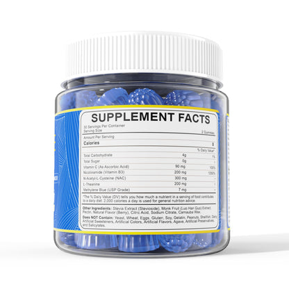 LILICARE Methylene Blue Gummies for Humans - Fast-Absorbing, Vegan, 120 Counts