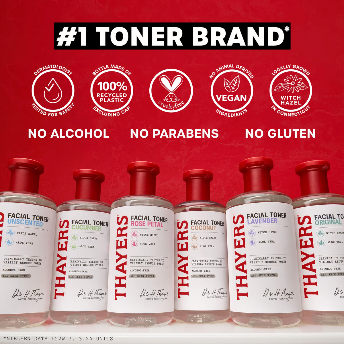 THAYERS Alcohol-Free, Hydrating Cucumber Witch Hazel Facial Toner with Aloe Vera Formula, Vegan, Dermatologist Tested and Recommended, 12 Oz (Packaging May Vary)