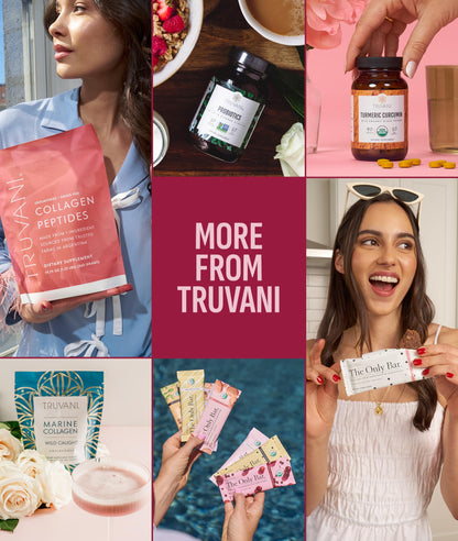 Truvani Organic Plant Based Protein Powder - Strawberry - 10 Servings - Vegan - 20g Pea Protein - Single Serving Travel Packets - Keto - Gluten & Dairy Free - Low Carb