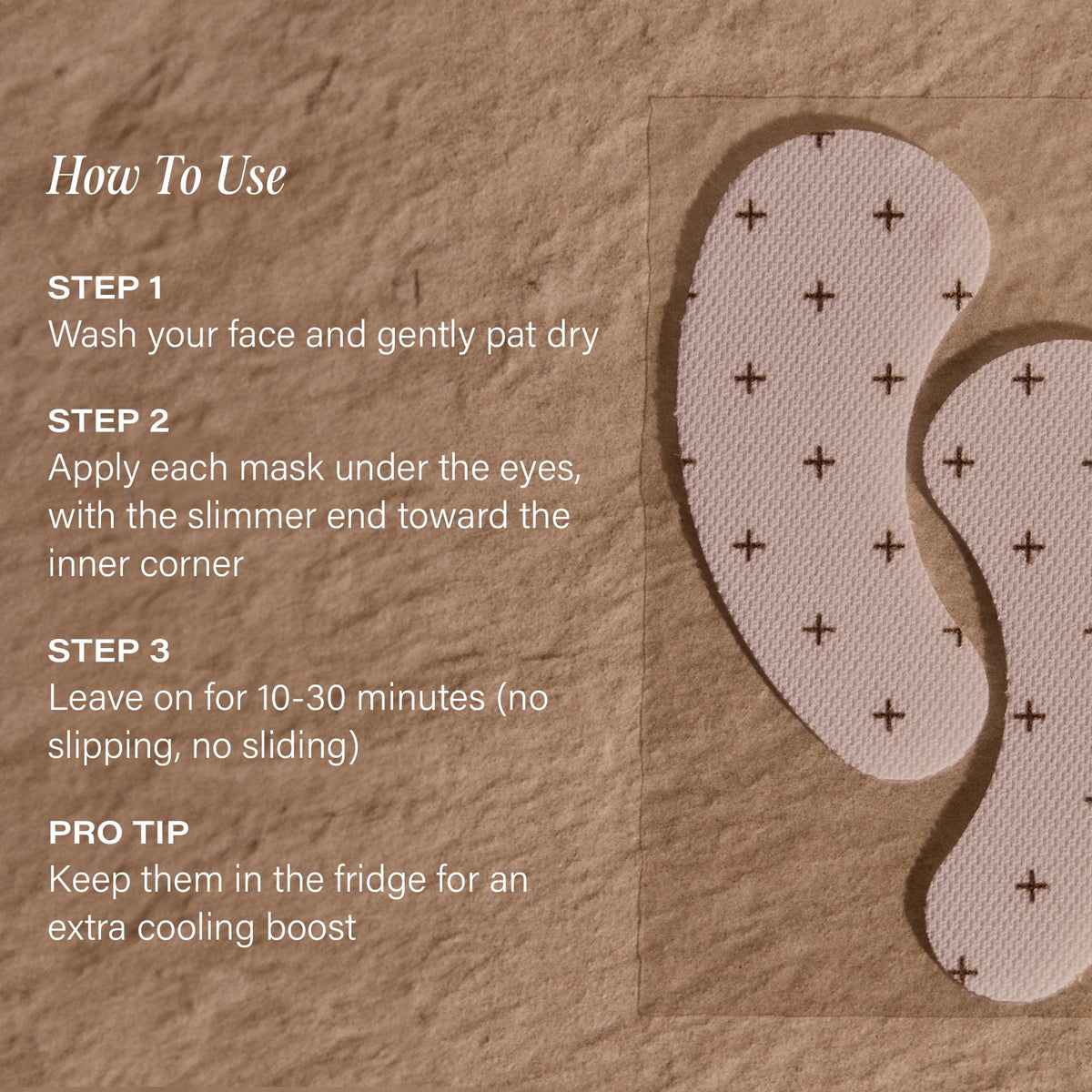'+ Lux Unfiltered Cooling Under Eye Patches - Anti-Slip Caffeine Infused Korean Eye Mask for Puffiness & Brightening (10 Count)
