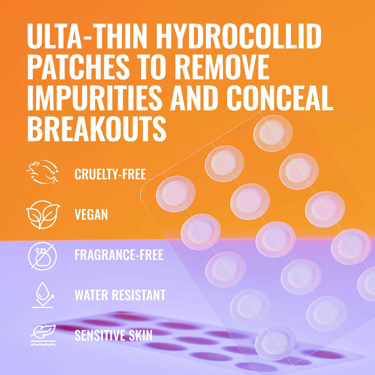 Good Molecules Pimple Patches for Face, 60 Pack - Ultra-Thin Hydrocolloid Acne & Zit Patches