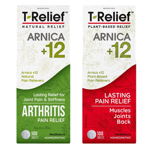 MediNatura Whole Body + Joints Bundle T-Relief Arnica +12 Natural Arthritis Pain Tablets 100ct + T-Relief Arnica +12 Natural Pain Relieving Tablets 100ct MediNaturaBuy Supplements Australia
