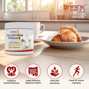 Shrink Colostrum Powder 2.7 oz – Natural Bovine Colostrum Supplement for Overall Health shrinkBuy Supplements Australia