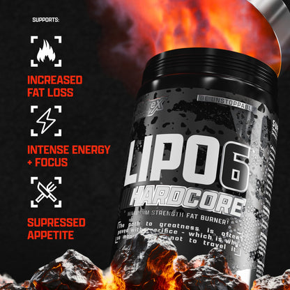 Nutrex Research Lipo-6 Hardcore – Metabolism & Energy Support – 60 Capsules