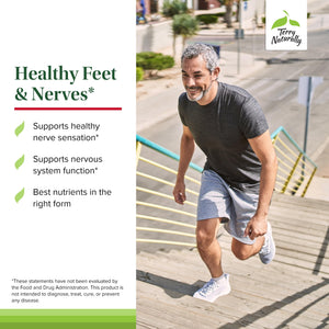 Terry Naturally Healthy Feet & Nerves - Herbal Supplement with Bioactive Vitamin B12 - Circulation & Nerve Health Support Supplement - Vegan Capsules with Boswellia Serrata - 60 Capsules Terry NaturallyBuy Supplements Australia