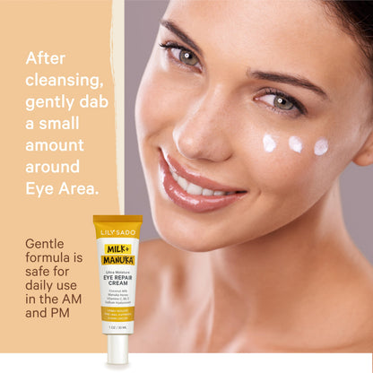 LILY SADO MILK+MANUKA™ Eye Repair Cream – Coconut Milk & Manuka Honey (30ml)