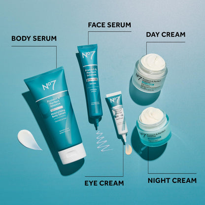 No7 Protect & Perfect Intense Advanced Eye Cream (0.5 fl oz) - Anti-Aging Treatment with Hyaluronic Acid & Shea Butter