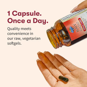 Garden of Life CoQ10 200mg, Vegetarian Omega 3 6 9 Supplement Raw Co Q 10 Chia Seed Oil, Whole Food Nutrition with Antioxidant Support