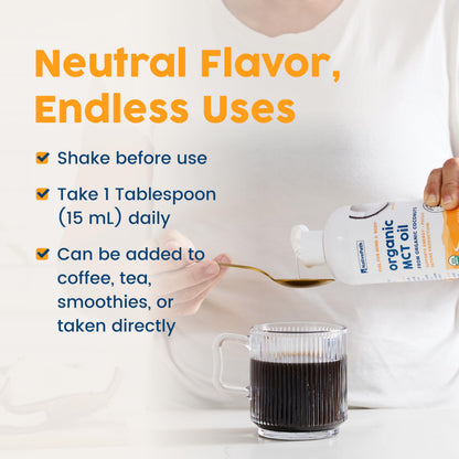NativePath MCT Oil, Organic, C8 & C10, Flavorless, 30 Servings