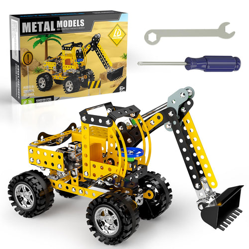 Lucky Doug Stem Building Projects Toys for Kids Boys 8 9 10 11 12 Year Old, Metal Building Construction Model kit, Building Blocks DIY Toy