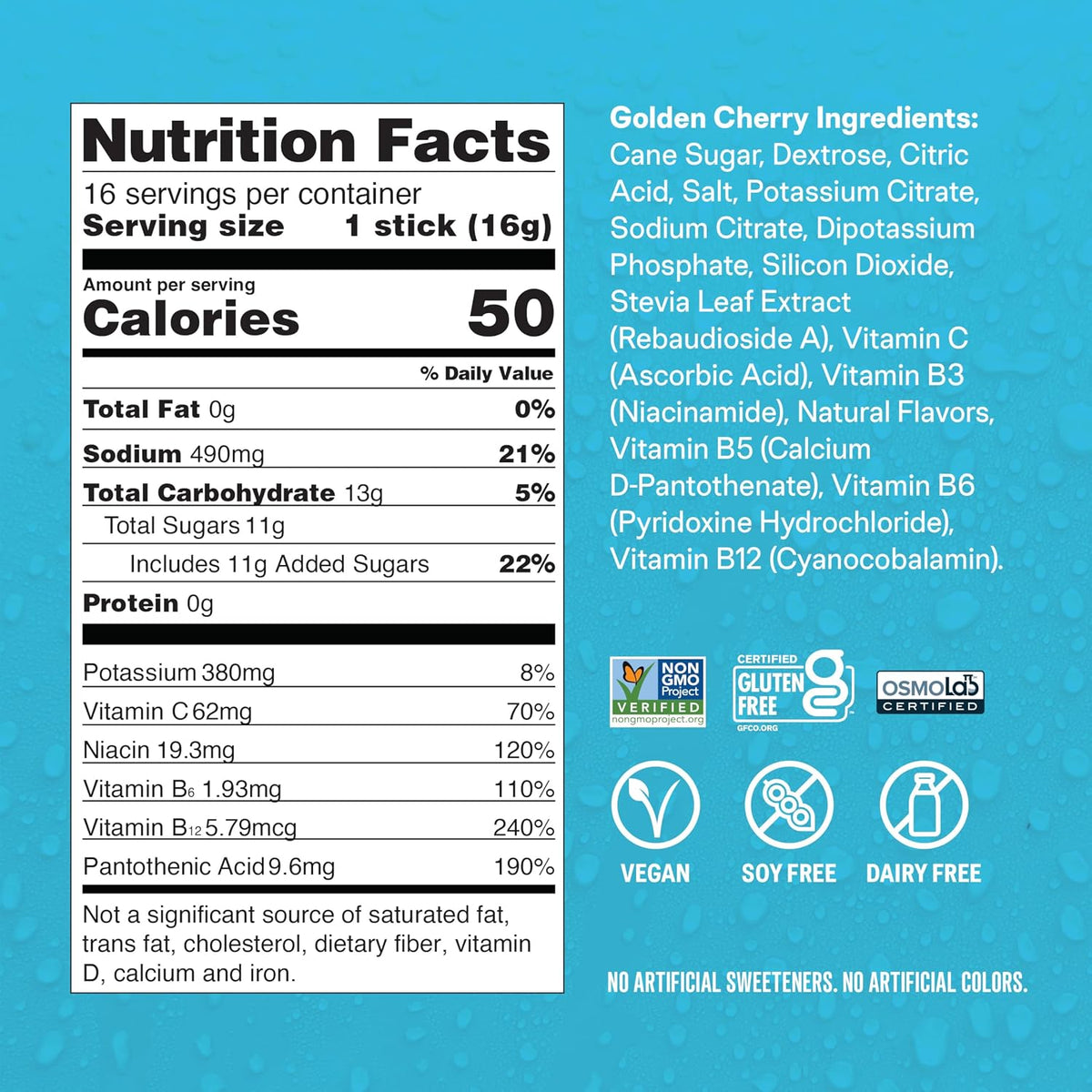 Liquid I.V. Hydration Multiplier - Fruit Lovers - Golden Cherry + Passion Fruit - 2 Pack (16 Servings)