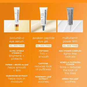 Dermalogica Biolumin-C Eye Serum with Vitamin C, Brightens Eye Area, Reduces Appearance of Fine Lines and Wrinkles For Smooth Skin, 0.5 fl oz