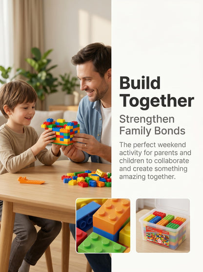 500PCS City Series Building Bricks - DIY Construction Toy for Beginners