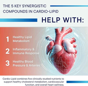 BIOTICS RESEARCH Cardio-Lipid - Professional-Grade Cardiovascular Support Formula - Featuring Red Yeast Rice, Phytosterols, Berberine, Garlic & Delta-Tocopherol - Formulated with Mark Houston, MD