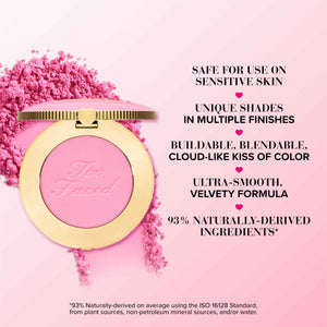 Too Faced Cloud Crush Blurring Blush | Velvety Powder Blush for Cheeks with High-Pigment Formula | 93% Naturally Derived Ingredients, Vegan & Cruelty-Free, Velvet Crush, 0.17 Ounce