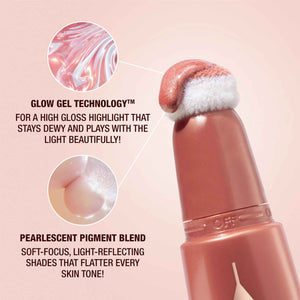 Charlotte Tilbury Beauty Light Wand Liquid Highlighter Makeup - Soft-Focus Highlighter & Blush for Cheeks - Pearlescent, Weightless Radiant Finish - Spotlight