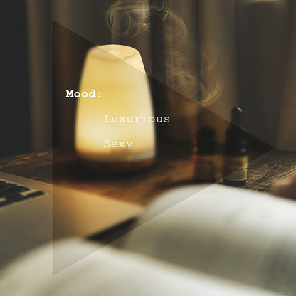 Rouge Diffuser Oil, Ambroxan Molecule-Based Scent, Saffron, Jasmine, Cedarwood Essential Oils Blend