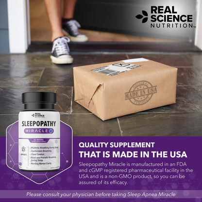 Real Science Nutrition Offers Sleepopathy Miracle to Provide Relief for Difficulty Breathing, Loud snoring, and Morning Headaches