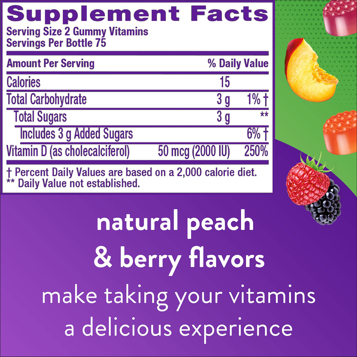 Vitafusion PreNatal Gummy Vitamins & Vitamin D3 Gummy Vitamins for Bone and Immune