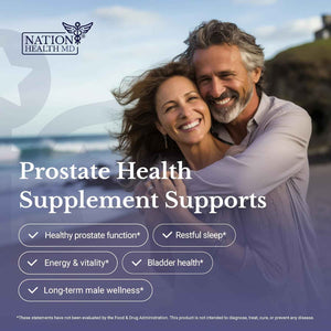 Flow Active - Prostate Health Supplements for Men - Advanced Prostate & Bladder Support, Saw Palmetto, Selenium & Pygeum. 30 Days Supply. 30 Capsules