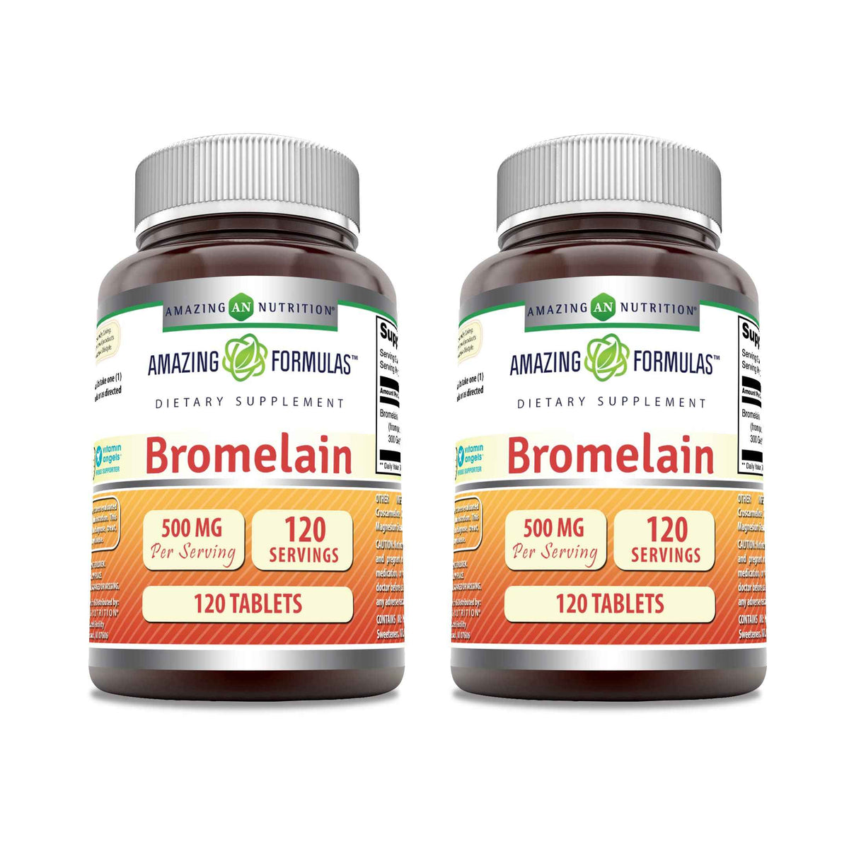 Amazing Formulas Bromelain 500 Mg - Tablets Supplement - Non-GMO - Gluten-Free - Made in USA (Pack of 1 - 240 Count)