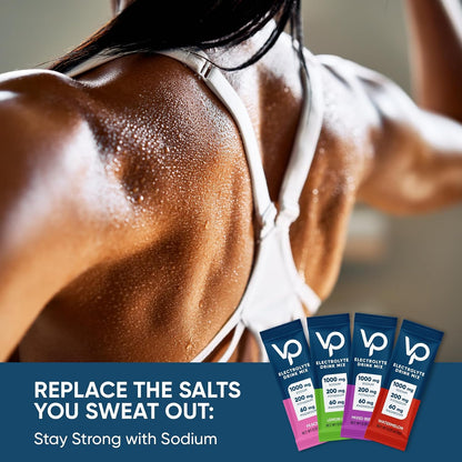 Venture Pal High Sodium Sugar-Free Electrolyte Powder Combo Pack - Hydration Drink Mix with Sodium, Potassium & Magnesium - Keto, Vegan & Paleo Friendly - Zero Calories - 32 Sticks Total