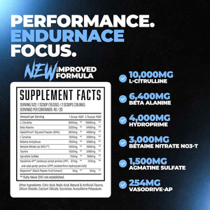 Pump Serum Non Stim Pre-Workout - Fully Loaded Stimulant Free Pre Workout for Extreme Pumps, Vascularity & Muscle Fullness, with L-Citrulline, HydroPrime & Nitrates, Blue Razz, 40 Servings