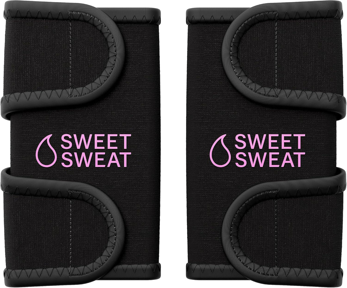 Sports Research Sweet Sweat Arm Trimmers - Premium Sweat-Enhancing Arm Wraps for Women & Men - 3 Adjustable Sizes