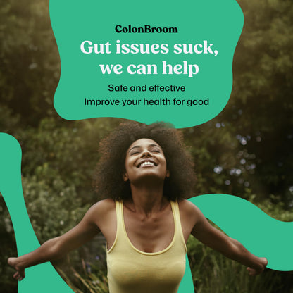 ColonBroom Psyllium Husk Powders (Strawberry, 150 Servings) - Colon Cleanse for Bloating Relief & Gut Health - Colon Broom Fiber Powder Drink - Vegan, Gluten Free, Non-GMO Fiber Powder Supplement