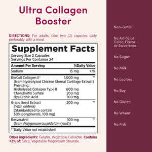 Nature’s Bounty Optimal Solutions Ultra Collagen Booster for Healthy-Aging Supplement, Resveratrol, Hyaluronic Acid – Collagen Capsules for Women, 48 Capsules Nature's Bounty buy supplements Au