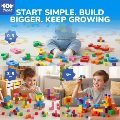 TOY Life Primary Magnetic Blocks, 80-Piece STEM Set, Ages 3-8