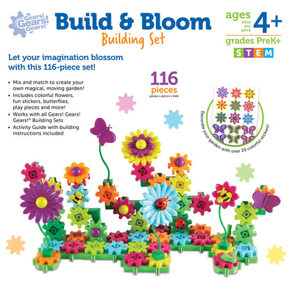 Learning Resources Gears Build & Bloom Building Set