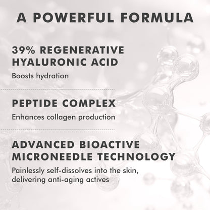 skyn ICELAND Dissolving Microneedle Under-Eye Patches - 39% Hyaluronic Acid & Peptides - Deep Hydration Overnight Mask (3 Pairs)