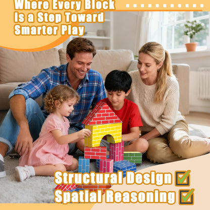Cartboatoy Cardboard Building Blocks for Kids 36pcs: Jumbo Gifts Heavy Duty Develop Creative Thinking Spatial Reasoning Easy to Assemble