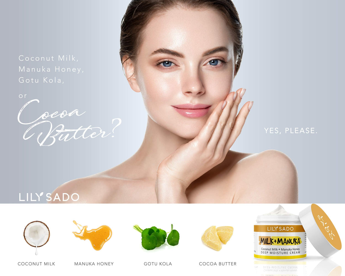 LILY SADO MILK+MANUKA™ Coconut Milk & Manuka Honey Face Moisturizer