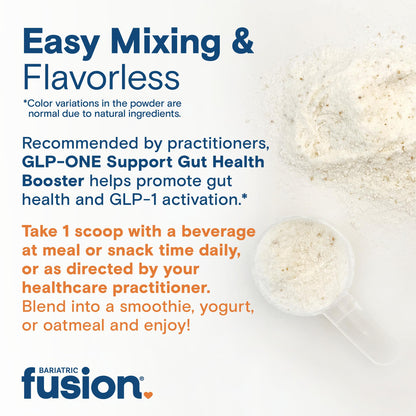 Bariatric Fusion GLP-1 Gut Health Booster | High Fiber GLP1 Booster | Prebiotic Fiber GLP-1 Supplement Powder for Women & Men | 20 Servings