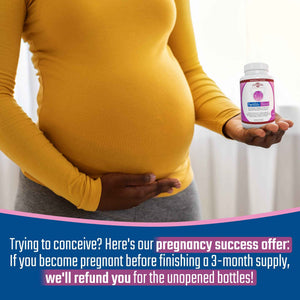 Daily Wellness Fertility Blend for Women - Fertility Supplements for Women, Conception Fertility Prenatal Vitamins, Trying to Conceive Progesterone Supplements, Cycle Support Conception Pills - 1 Pack