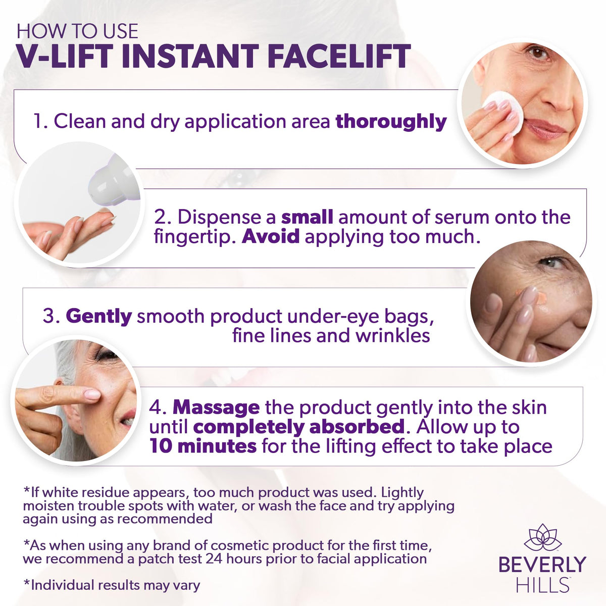 Beverly Hills V-Lift Instant Eye Lift Bee Venom Serum – Firming Eye Treatment for Puffiness, Dark Circles & Wrinkles (30mL)