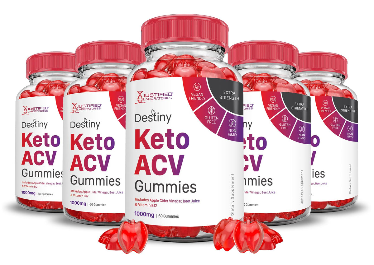 (5 Pack) Destiny Keto ACV Gummies Advanced Formula 1000MG Destiny Keto Gummies 