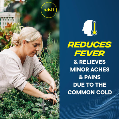 Advil Liqui-Gels Pain Reliever and Fever Reducer, Pain Medicine for Adults with Ibuprofen 200mg for Headache, Backache, Menstrual Pain and Joint Pain Relief - 50x2 Liquid Filled Capsules