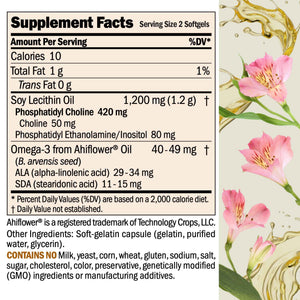 Andrew Lessman ProCaps PC Liver & Brain Benefits 360 Softgels - Phosphatidyl Choline with Ahiflower Oil supports acetylcholine production, memory, focus & healthy liver function.