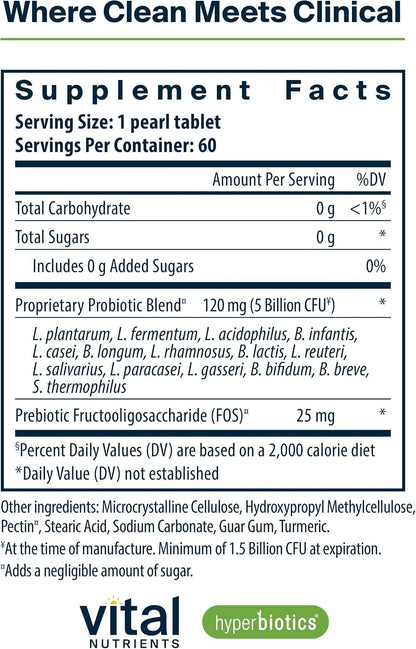 Hyperbiotics Vital Nutrients Gut & Oral Health Bundle - Pro-15 Digestive Prebiotics + Probiotics (60 Time Release Pearls) & Pro-Dental Oral Probiotics with BLIS K12 & M18 (45 Mint Tablets)