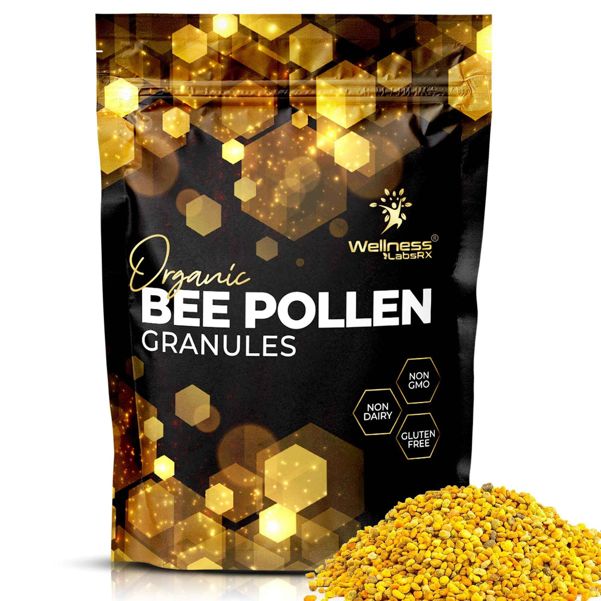 Bee Pollen Granules Third-Party Tested, 1 Lbs. - Bee Pollen for Women, Keto-Friendly Super Food Supplement Packed with Proteins, Vitamins & Minerals - Immune Support, Energy Boost, Digestive Wellness