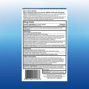 Uristat Ultra Strength Urinary Tract Infection Treatments and Test Relief Kit - 1 UTI Test Strip & 12 Cranberry Flavor Relief Tablets to Ease Urinary Pain, Burning & Urgency